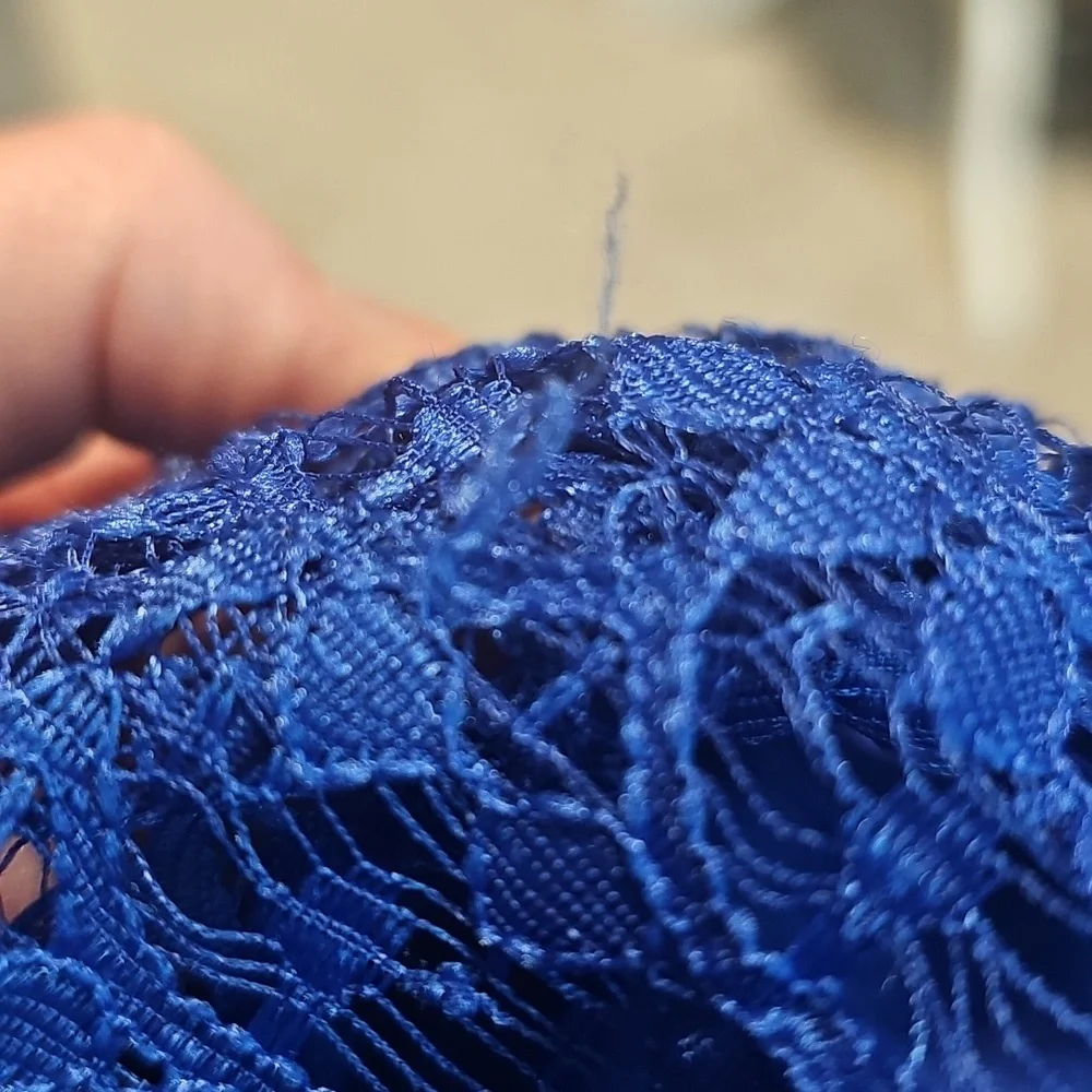 Blue Lace Cocktail Dress - Picture 5 of 5